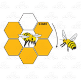 Honeycomb and Bees