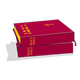 Stack of Red Bibles 