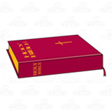 Closed Red Bible