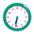 Green Clock Color PNG