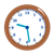 Brown Clock Color PNG