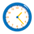 Blue Clock Color PNG