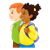 Two Children Color PNG