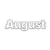 Month of August Line PNG