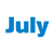 Month of July Color PNG