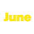 Month of June Color PNG