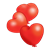 Three Heart Balloons Color PNG