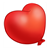 Red Heart Balloon Color PDF