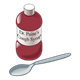 Medicine Bottle and Spoon 