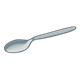 Spoon silver, from the front