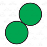 Two Green Circles