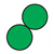 Two Green Circles Color PDF