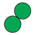 Two Green Circles Color PNG