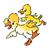 Two Yellow Ducklings Color PDF