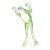Frog Jumping Color PNG