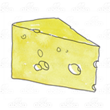 Wedge of Yellow Cheese