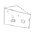 Wedge of Yellow Cheese Line PNG