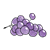 Grape Cluster Color PNG