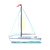 Large Sailboat Color PNG