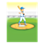Baseball Scene Color PDF