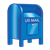 Blue Mailbox Color PNG