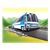 Blue and White Bus Color PNG