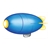 Blue and Yellow Blimp Color PDF