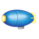 Blue and Yellow Blimp 