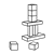 Block Tower Line PNG