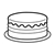 Yellow Birthday Cake Line PDF