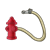 Red Fire Hydrant and Hose Color PNG