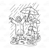 Children in Raincoats