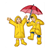 Children in Raincoats Color PDF