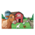 Red Barn Scene Color PNG