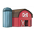 Red Barn with Gray Silo Color PDF
