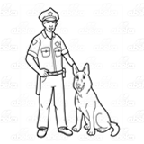 Police Officer and Dog