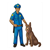 Police Officer and Dog Color PDF