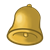 Golden Bell Color PNG