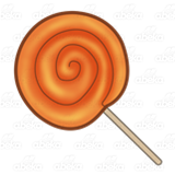 Orange Lollipop