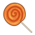 Orange Lollipop Color PNG