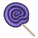 Purple Lollipop with swirls