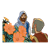 Jesus and Bartimaeus Color PNG