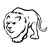 Crouching Lion Line PNG