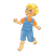Blond-Haired Boy Color PNG
