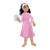 Girl in Pink Dress Color PNG