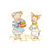 Two Girl Pigs Color PNG