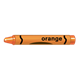 Orange Crayon sideways
