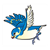 Flying Bluebird Color PDF