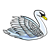 White Swan Color PNG