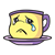 Sad Teacup Color PNG